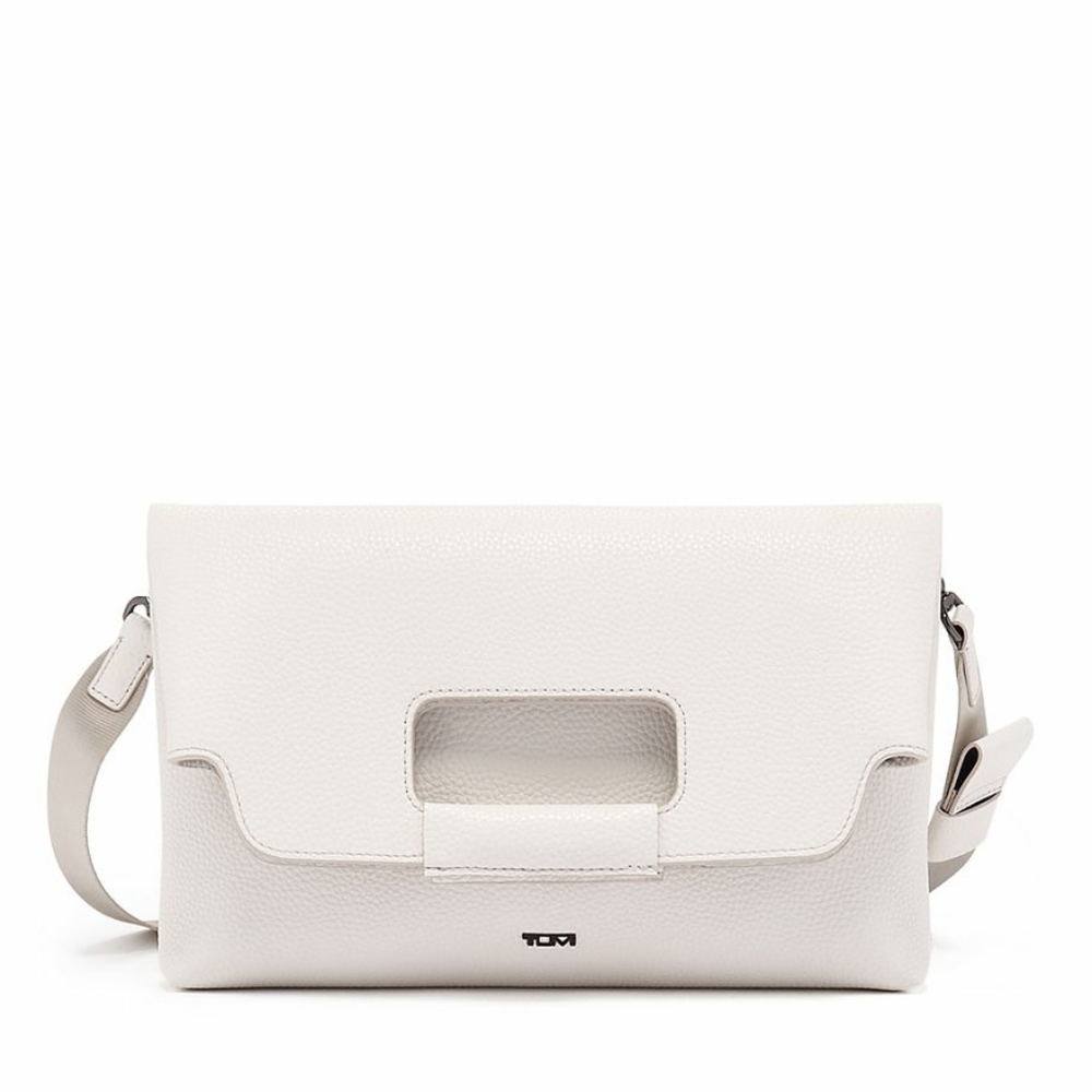 Tumi Georgica Scarlett fold over leather crossbody EUC